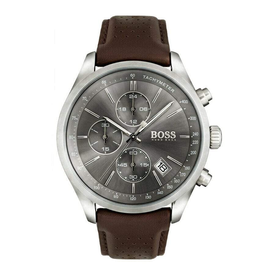 Hugo Boss Men's Watch Chronograph Grand Prix Grey - HB1513476